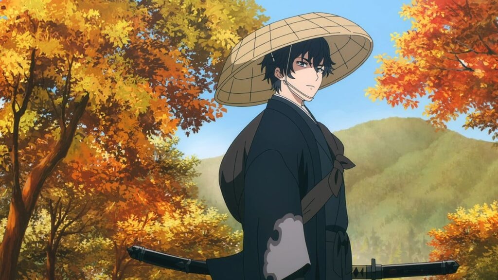 Jinta portant sa tenue de Ronin lors de son départ de Kadano dans Sword of the Demon Hunter