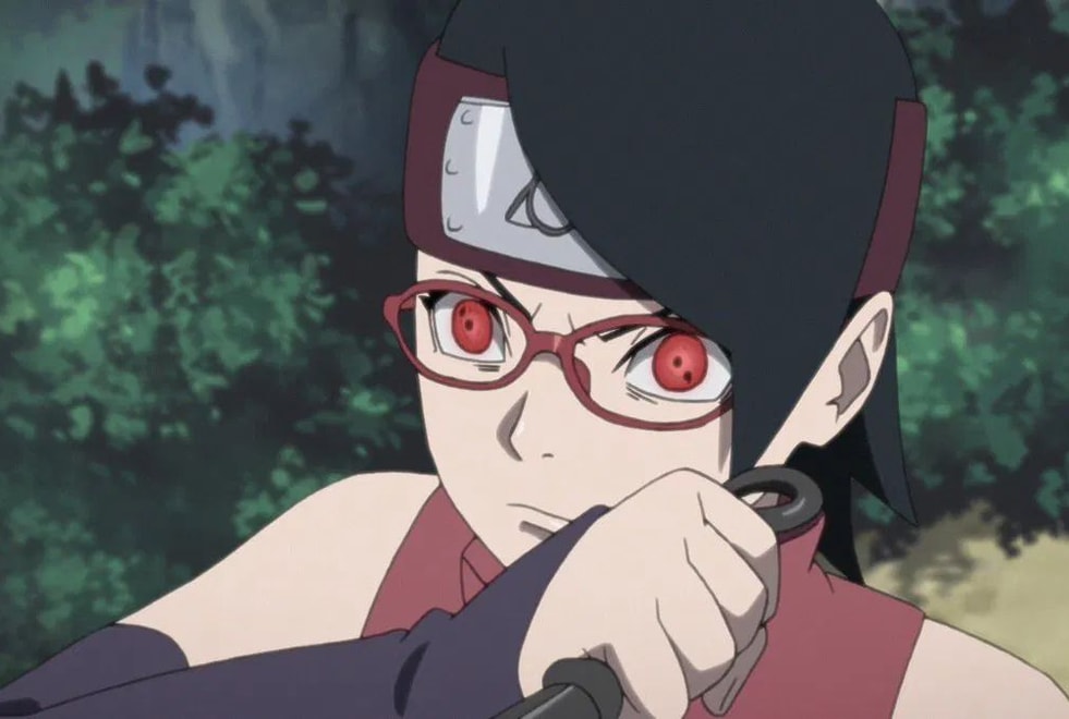 Boruto : pourquoi Sarada porte-t-elle des lunettes alors qu’elle possède le sharingan ?