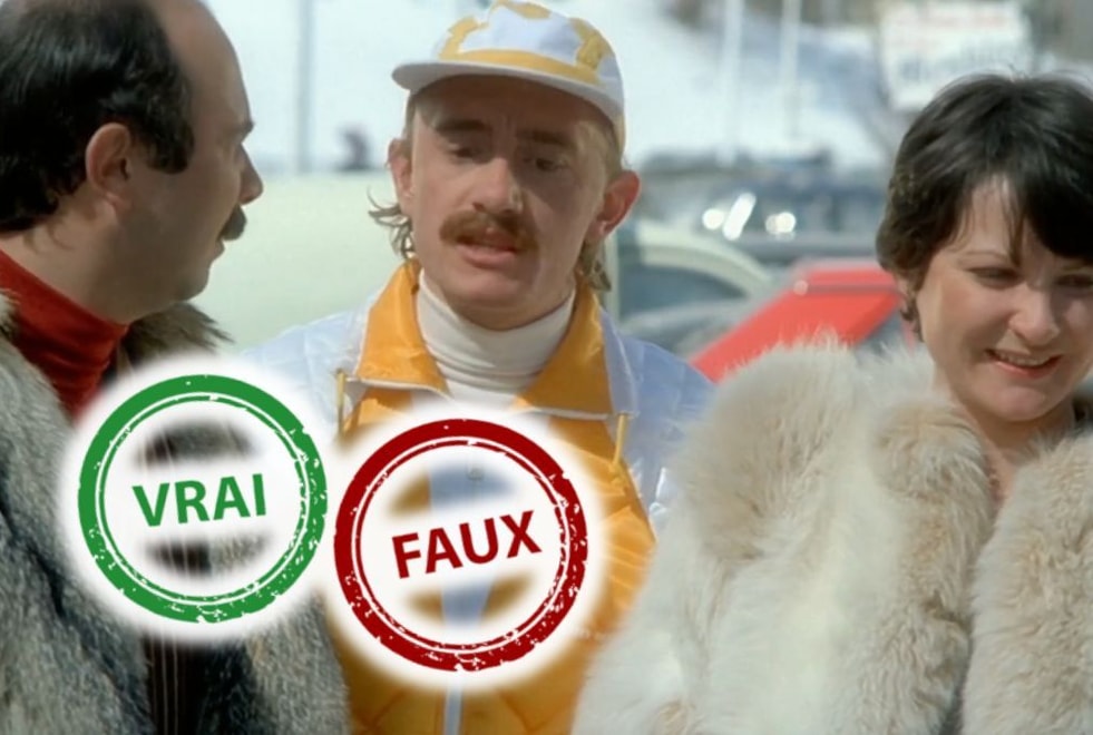 Sur un malentendu tu peux avoir 20/20 à ce quiz vrai ou faux sur Les Bronzés font du Ski