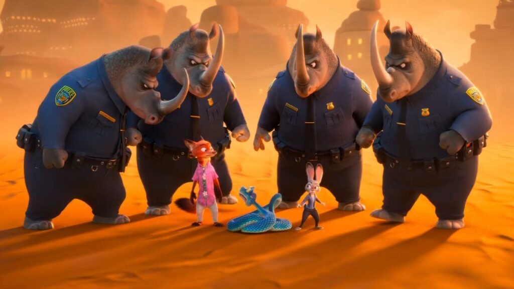 Une image du film d'animation Disney Zootopie 2.