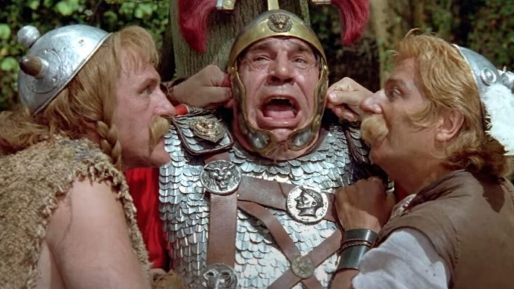 Gérard Depardieu est Obélix dans Astérix et Obélix contre César