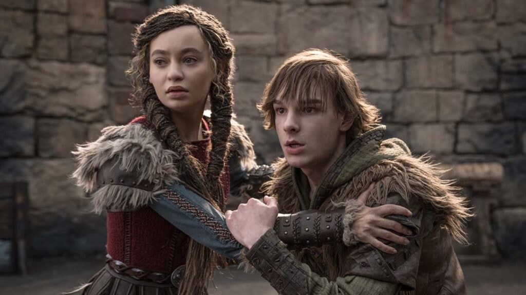 Astrid et Harold dans le film live-action Dragons