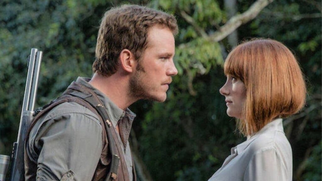 Chris Pratt et Bryce Dallas Howard dans Jurassic World