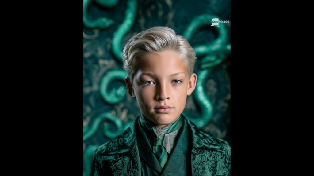 Lox Pratt imaginé en Drago Malefoy dans Harry Potter par une IA