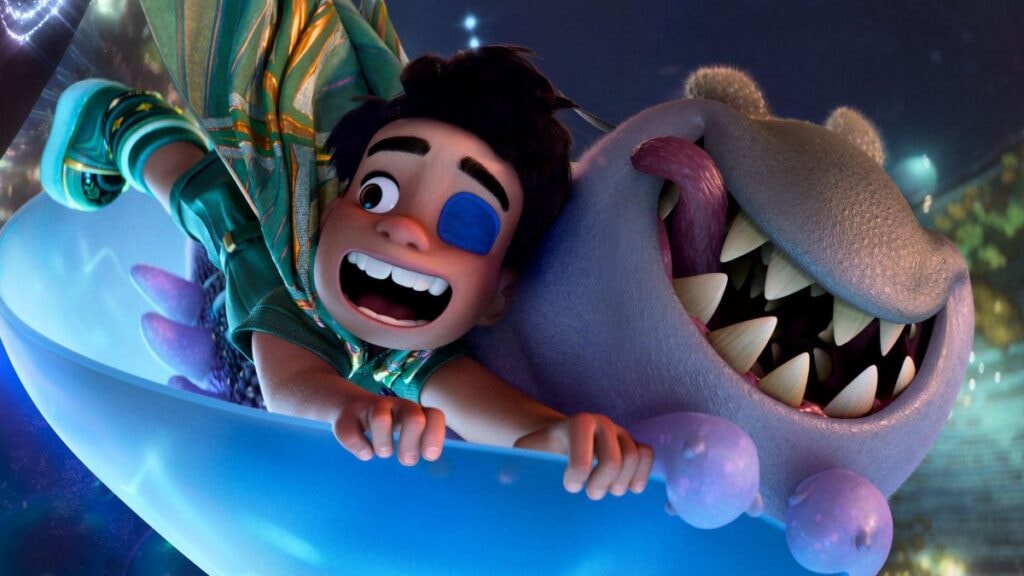 Elio et Glordon dans le film d'animation Pixar Elio