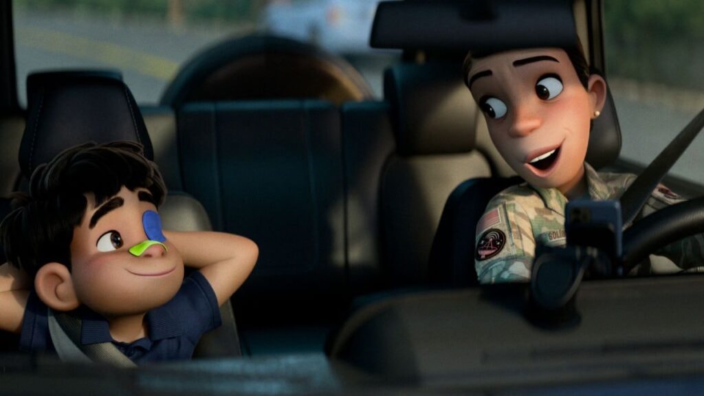 Elio et Olga dans le film d'animation Pixar Elio