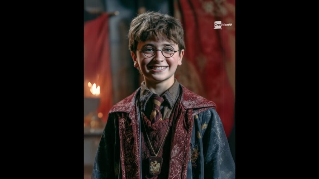 Dominic McLaughlin imaginé en Harry Potter dans la série Harry Potter par une IA