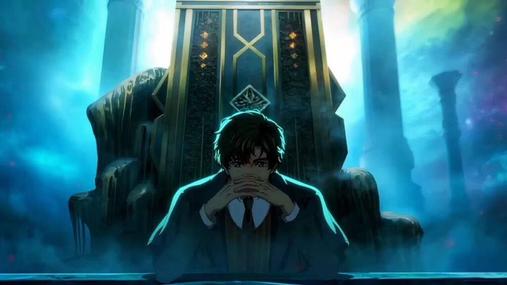 Klein Moretti dans son palais de brouillard dans l'anime Lord of Mysteries
