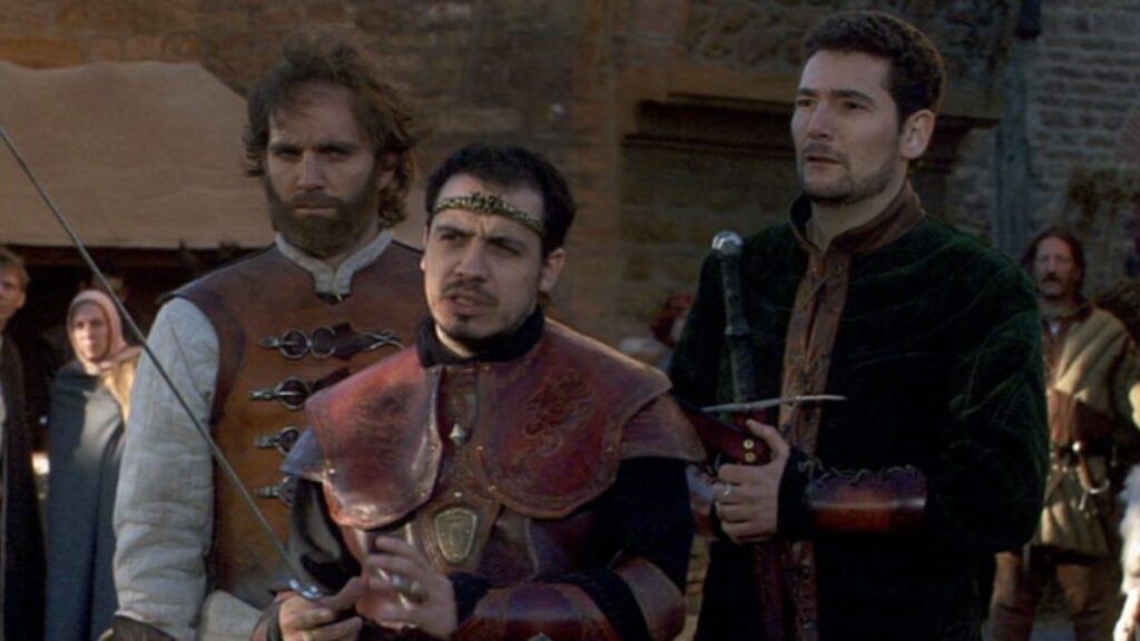 Lancelot, Arthur et Bohort dans Kaamelott