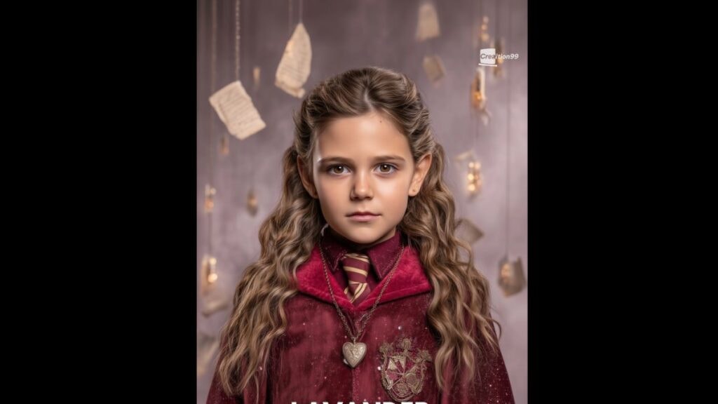 Sienna Moosah imaginée en Lavande Brown dans Harry Potter par une IA