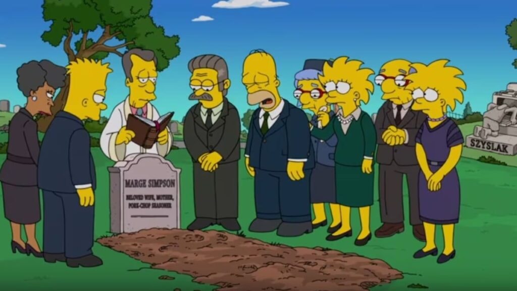 Mort de Marge dans Les Simpson