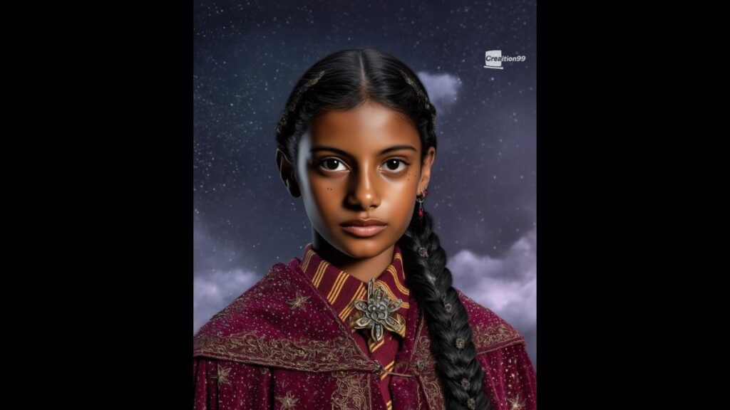 Alessia Leoni imaginée en Parvati Patil dans Harry Potter par une IA