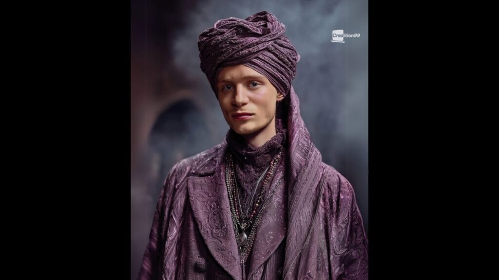Luke Thallon imaginé en Quirinus Quirrell dans la série Harry Potter par une IA