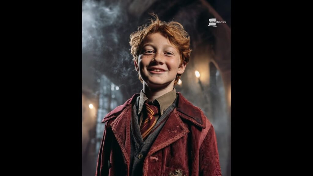 Alastair Stout imaginé en Ros Weasley dans la série Harry Potter par une IA