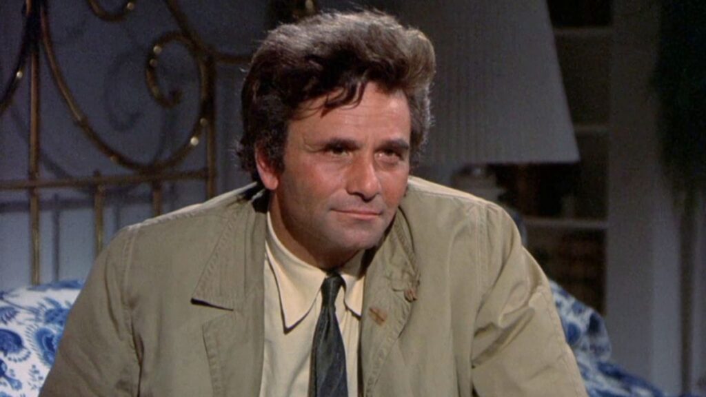 Peter Falk dans la série culte Columbo.