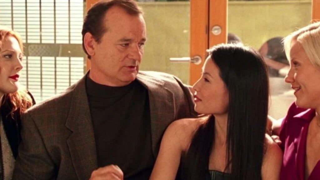 Bill Murray (Bosley) et Lucy Liu (Alex Munday) dans Charlie et ses drôles de dames
