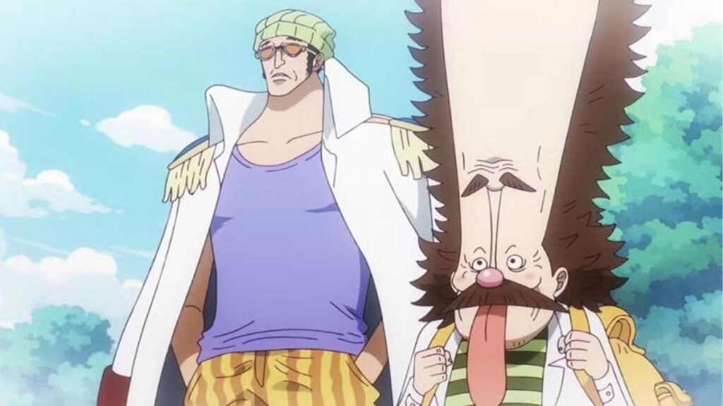 Kizaru et Vegapunk durant leur jeunesse dans One Piece