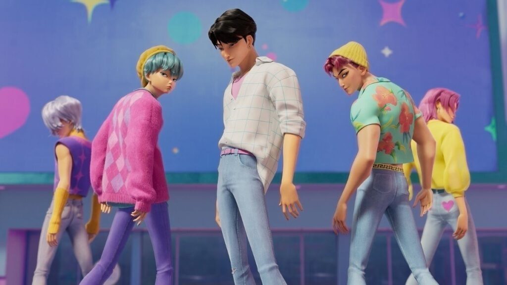 Le boys band dans Kpop Demon Hunters sur Netflix
