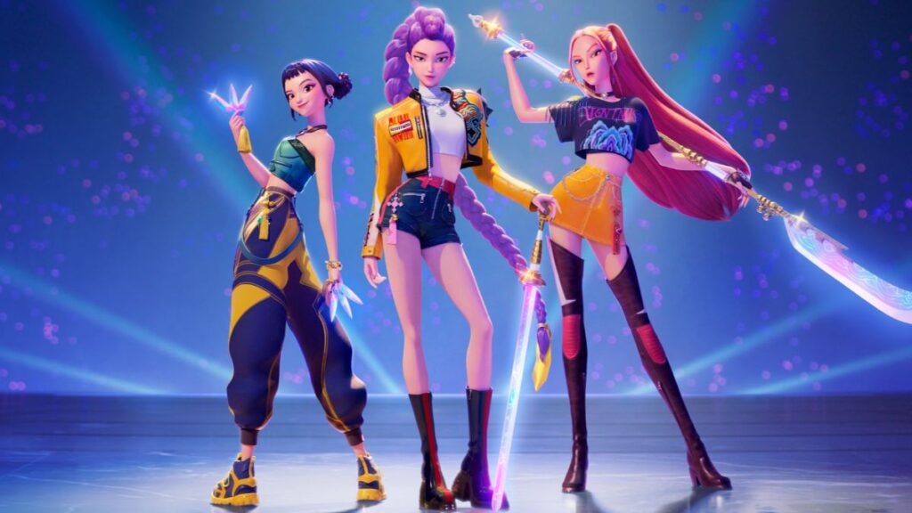 Les Huntrix dans Kpop Demon Hunters sur Netflix