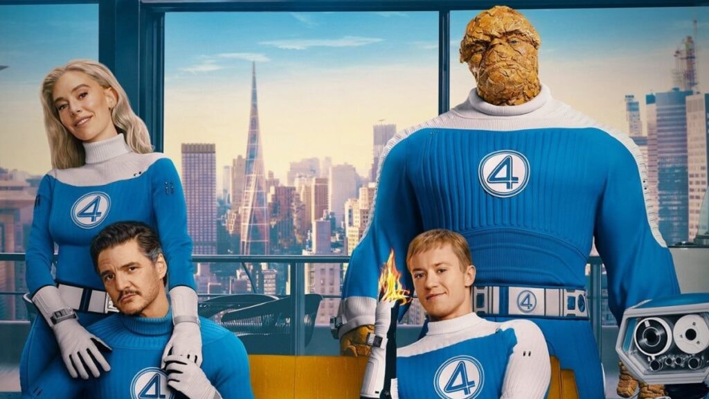 Les Quatre Fantastiques, premiers pas, affiche du film Marvel