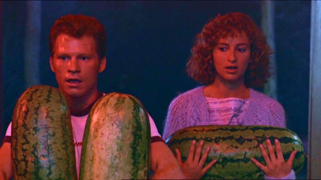 Bébé (Jennifer Grey) et Billy Kostecki (Neal Jones) dans le film Dirty Dancing.