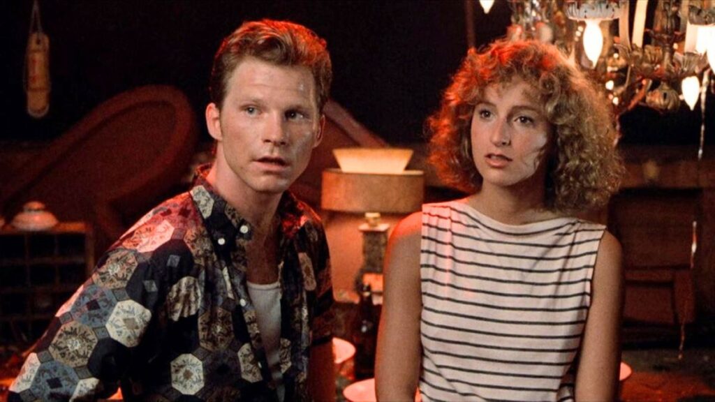 Bébé (Jennifer Grey) et Billy Kostecki (Neal Jones) dans le film Dirty Dancing.