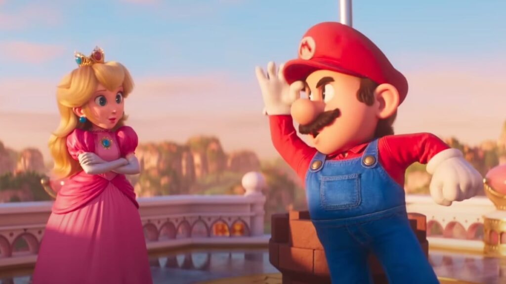 Princess Peach et Mario dans Supermario Bros le film