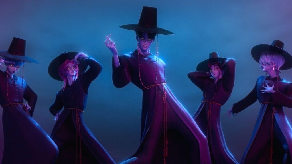 Les Saja Boys dans Kpop Demon Hunters