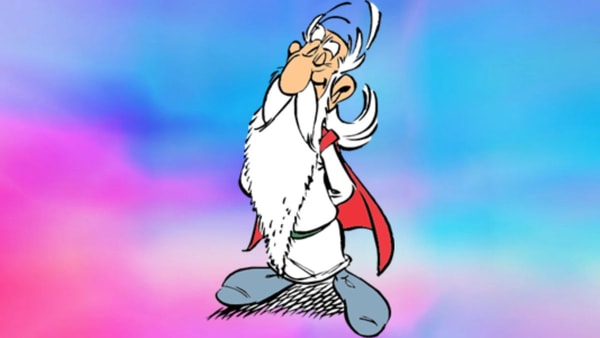 astérix, panoramix, silhouette