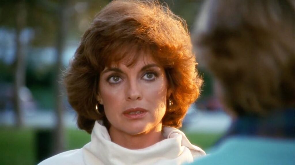 Sue Ellen Ewing (Linda Gray) dans la série Dallas.