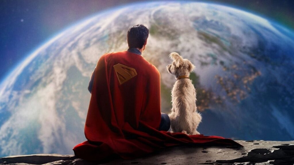 Superman (Clark Kent) et Krypto dans le film Superman de 2025