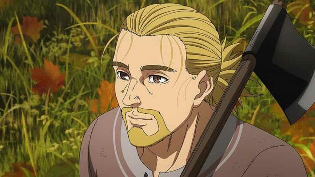 Thorfinn heureux de sa vie de fermier dans Vinland Saga
