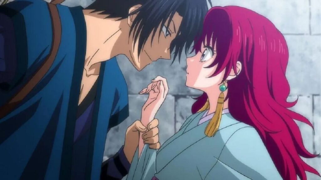 Yona, surprise par Hak, dans Yona, la princesse de l'aube
