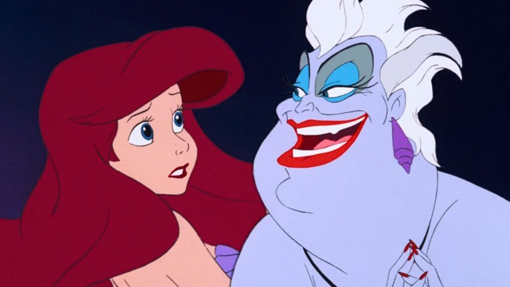 Ariel et Ursula dans La Petite Sirène