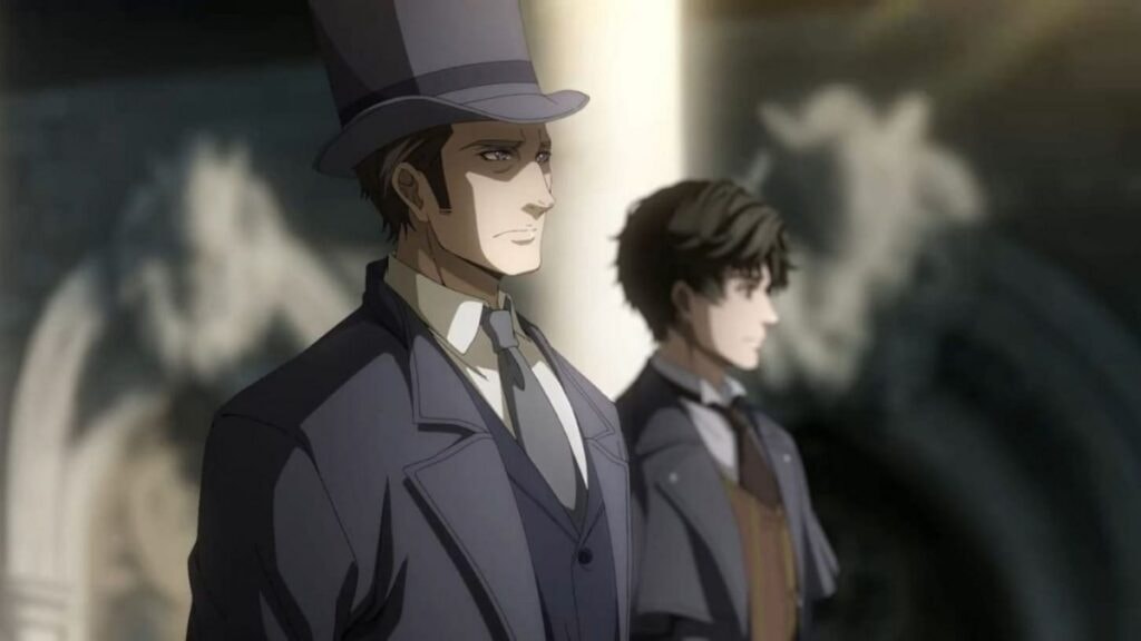 Dunn Smith et Klein Moretti représentant les Faucons de Nuit dans Lord of Mysteries