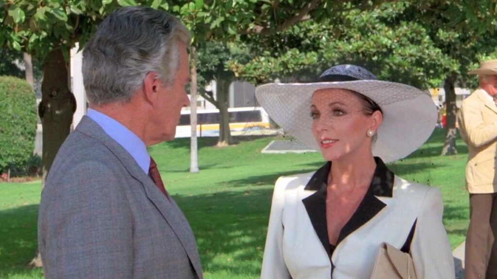Blake (John Forsythe) et Alexis Carrington (Joan Collins) dans la série des années 80 Dynastie.