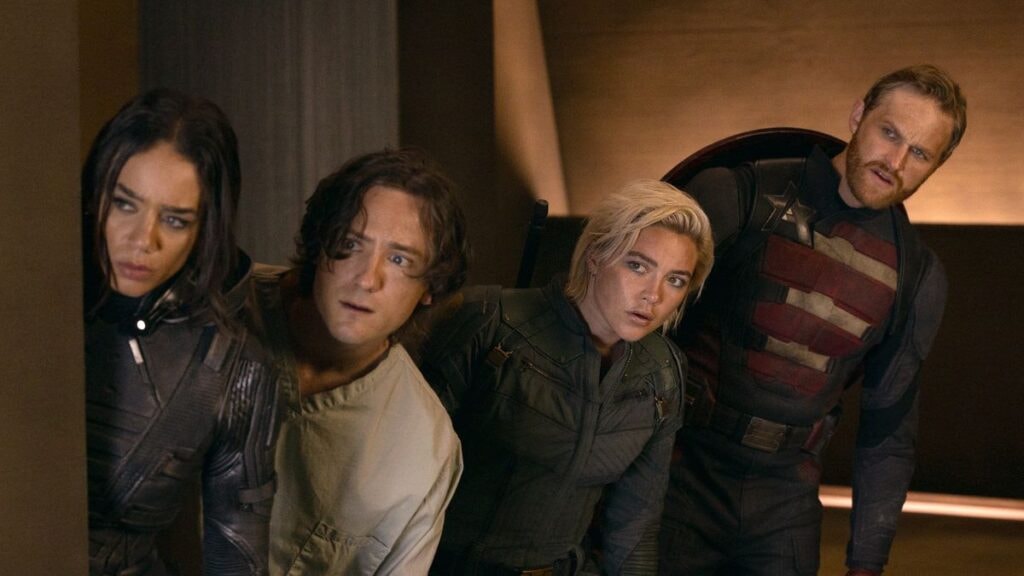 Ghost, Bob, Yelena et John Walker dans Thunderbolts : Les Nouveaux Avengers