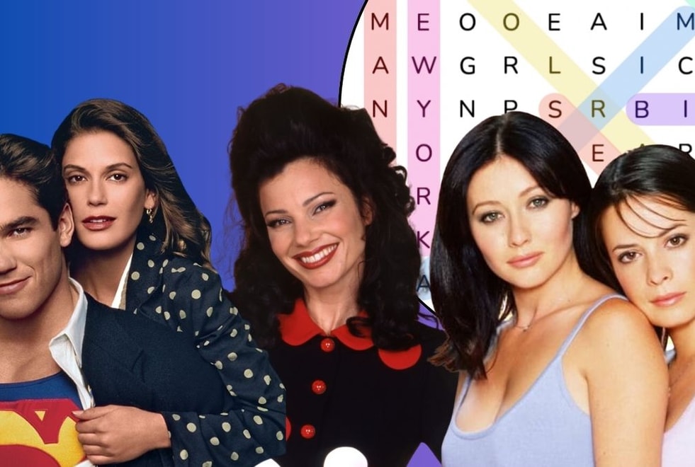 Quiz : t’es plus intelligent que la moyenne si tu retrouves ces 5 séries culte des années 90 cachées derrière ces mots-mêlés
