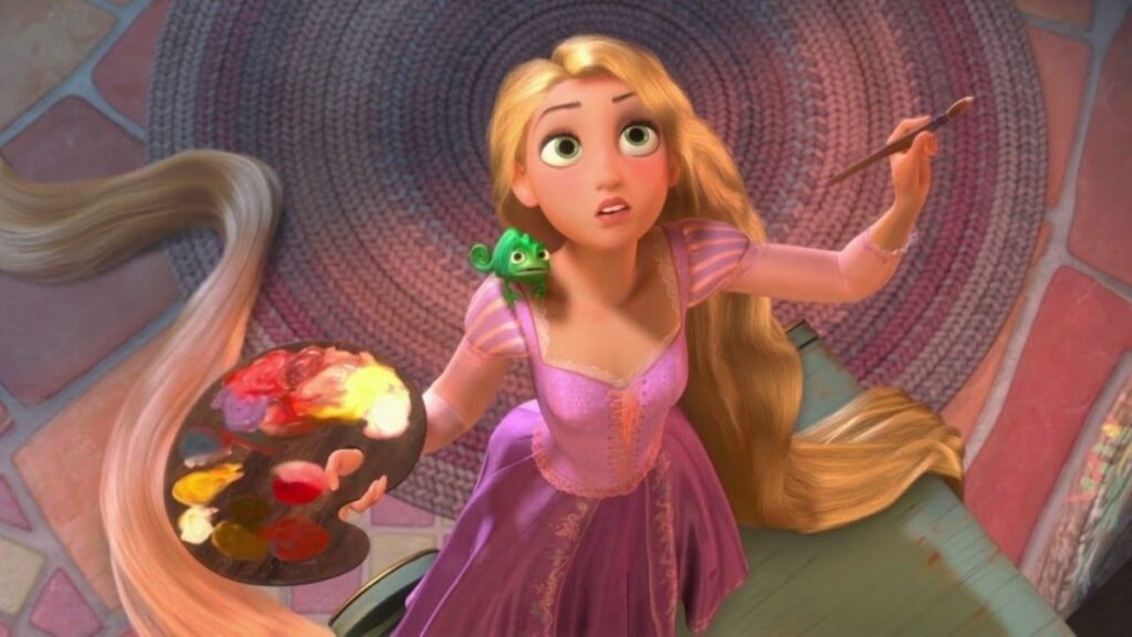 Raiponce dans le film de Disney