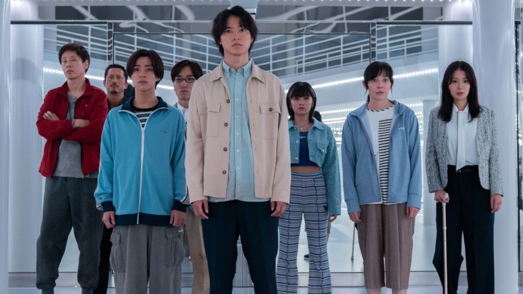 Arisu et son groupe lors d'une épreuve d'Alice in Borderland saison 3