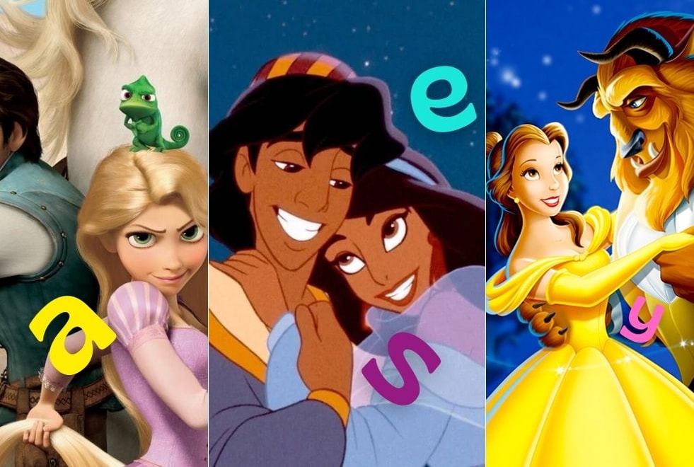 Quiz : donne-nous la dernière lettre de ton prénom, on devinera ton couple Disney préféré