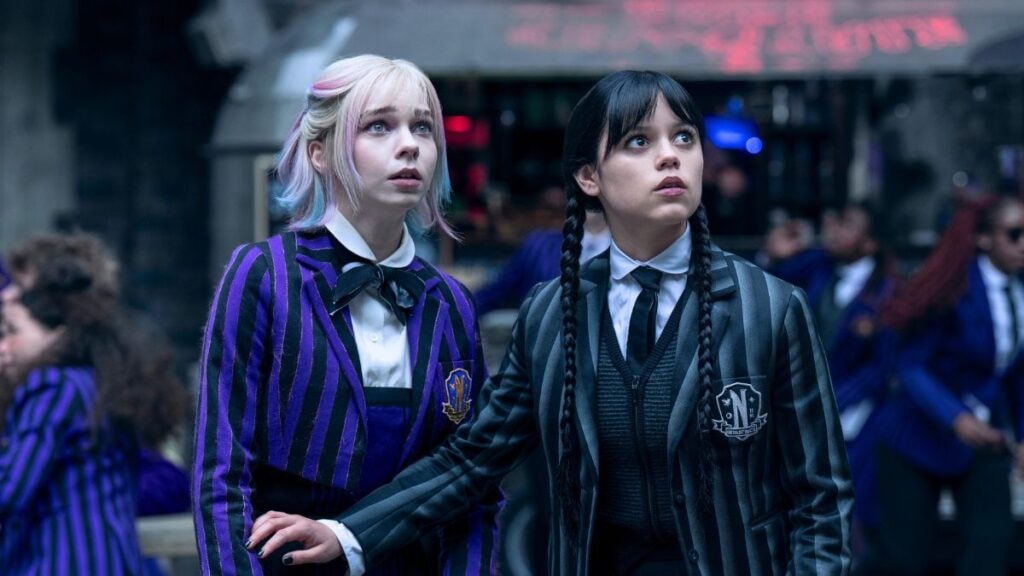 Enid et Mercredi dans la saison 2