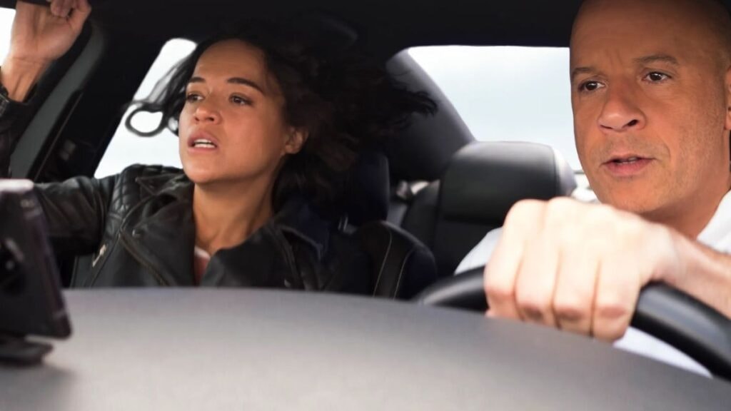 Letty et Dom vin diesel et michelle rodriguez dans fast and furious
