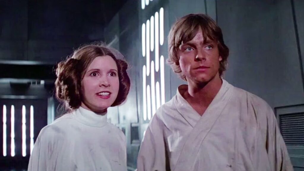 Luke et Leia dans Star Wars