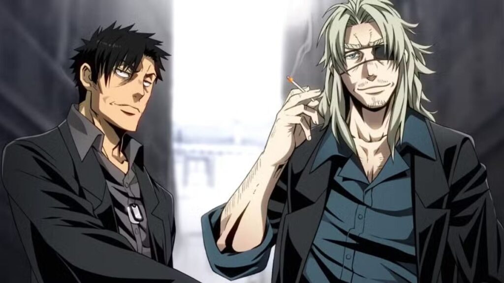 Nick et Warwick souriant dans une ruelle dans Gantsta.