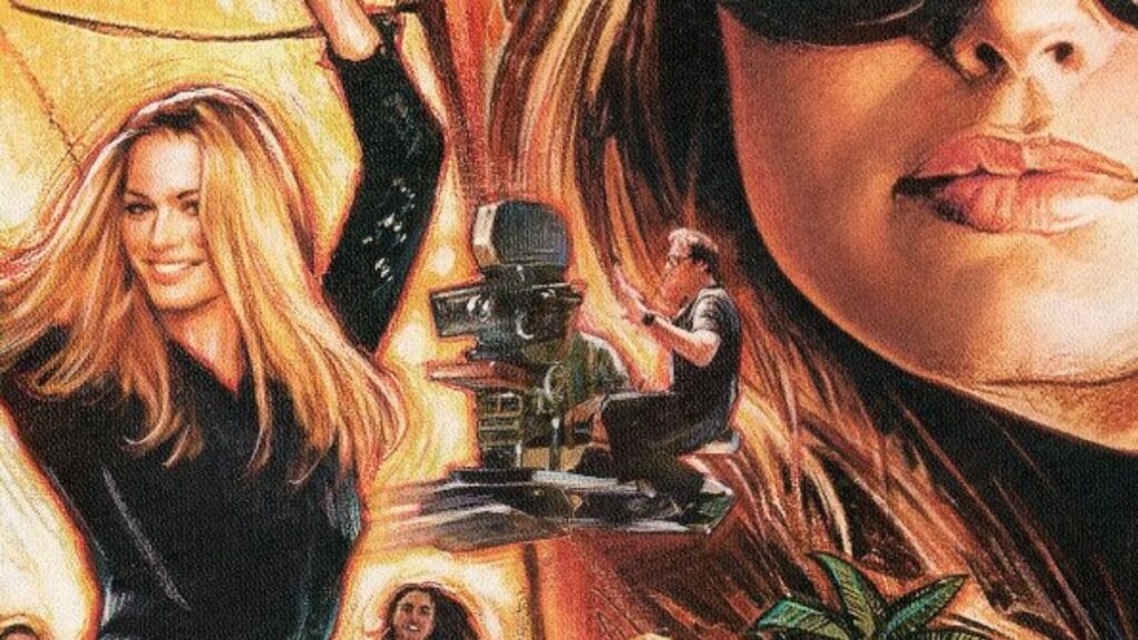 Quentin Tarantino dans l'affiche de Once Upon A Time In Hollywood