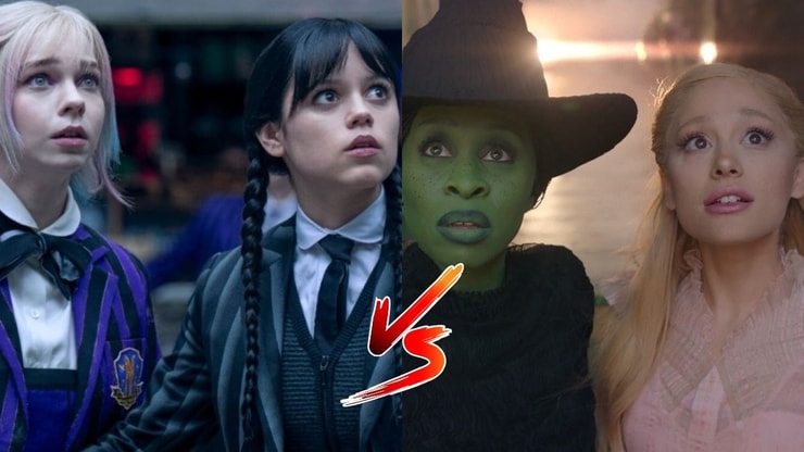 Sondage : tu préfères le duo Mercredi/Enid ou Elphaba/Glinda (Wicked) ?