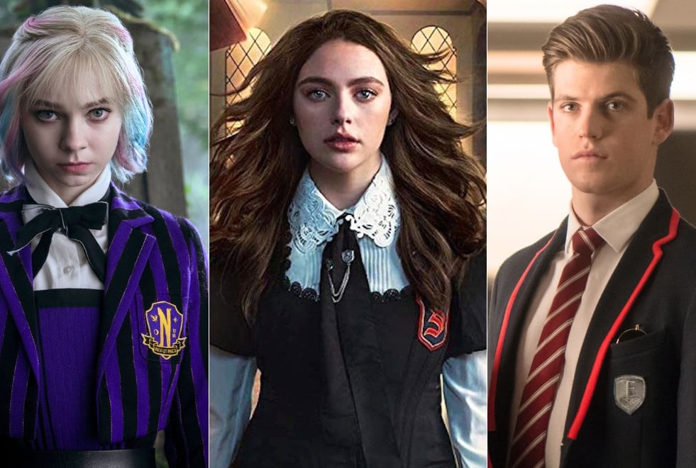 Sondage : quel uniforme préfères-tu entre celui de Nevermore (Mercredi), Las Encinas (Elite) et la Salvatore School (Legacies) ?