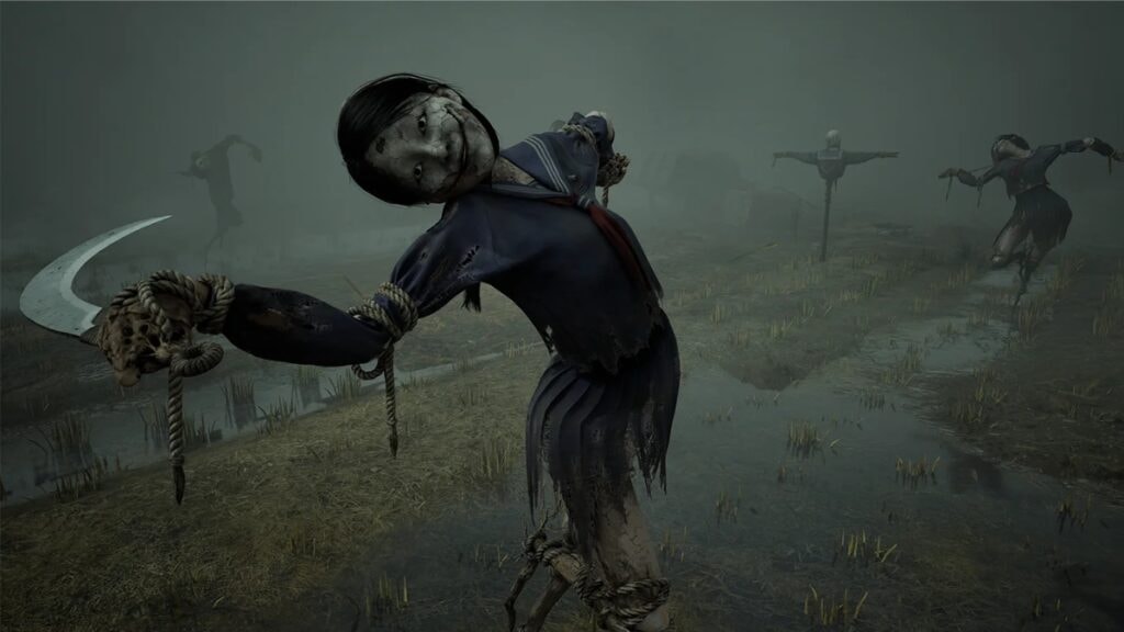 Des épouvantails ressemblant à des lycéennes dans Silent Hill f