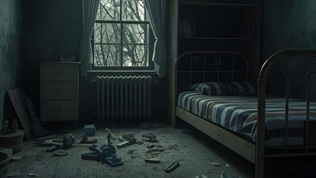 Image d'une petite chambre sombre